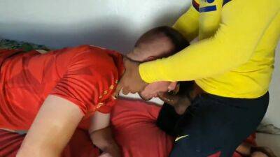 Scally lads in football kit love to fuck and cum on lovepornstars.com