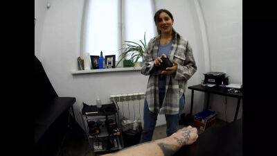 Real Sex with a tattoo artist! She fucks with clients! - Russia on lovepornstars.com