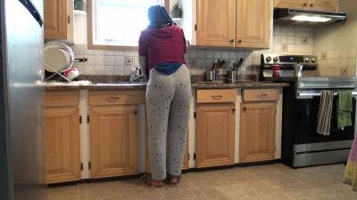 Syrian Wife Lets 18 Year Old German Stepson Fuck Her In The Kitchen - Germany on lovepornstars.com