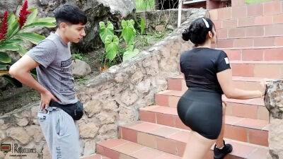 Latina with a big ass reaches a good agreement with her trainer and the very horny guy fucks her rich pussy - In Spanish - India - Japan - Spain on lovepornstars.com